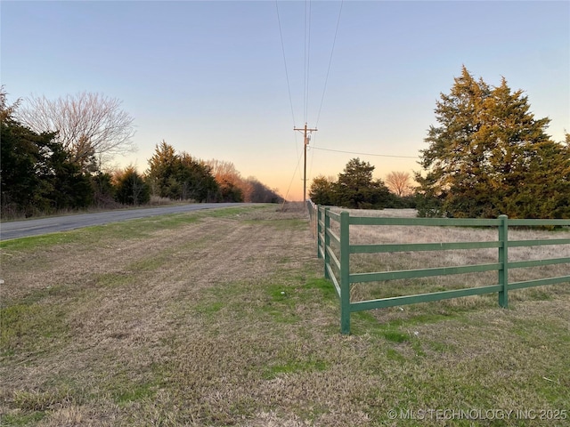 591 Peanut Trl, Hendrix, OK 74741 - view of gate at dusk