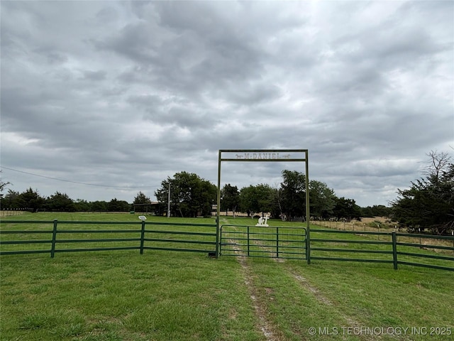 591 Peanut Trl, Hendrix, OK 74741 - view of yard with a view of rural / pastoral area
