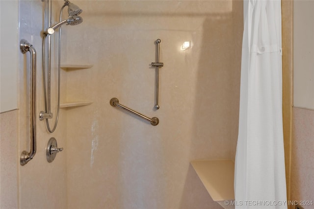 bathroom with walk in shower