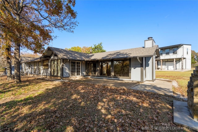 view of rear view of property