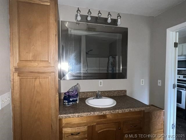 bathroom featuring vanity