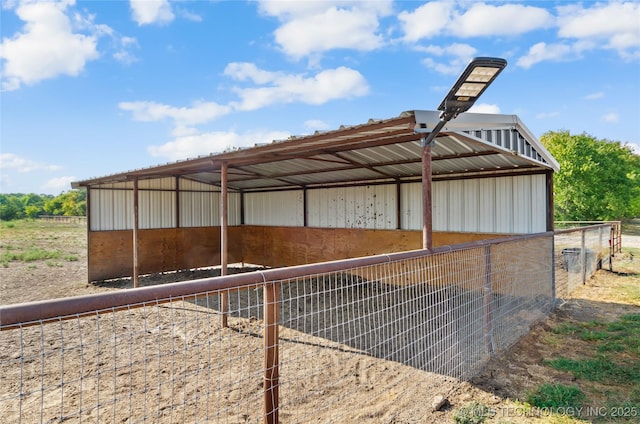 view of stable