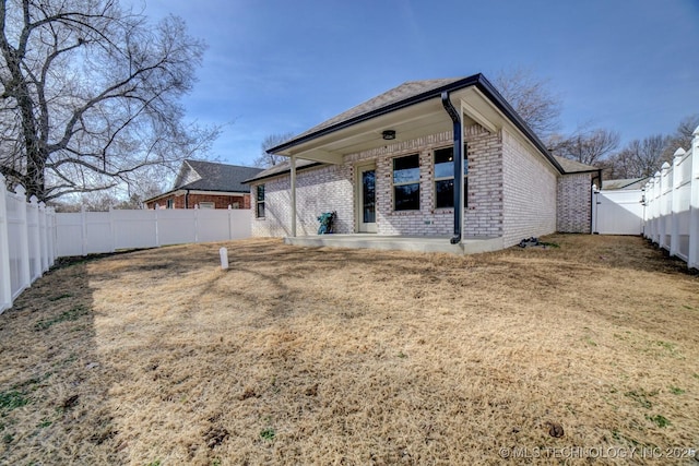 view of rear view of property