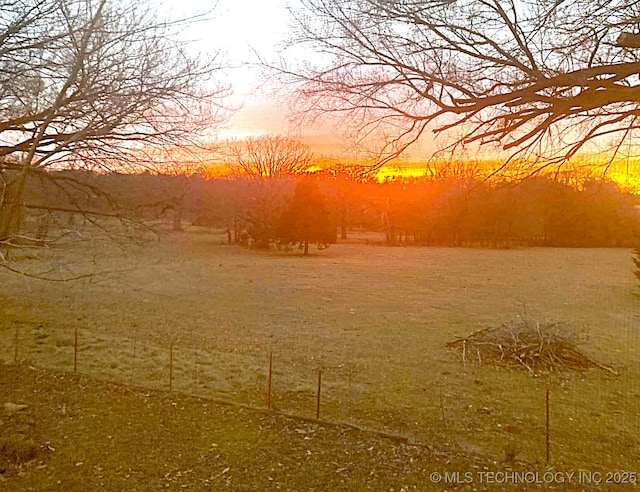 view of nature at dusk