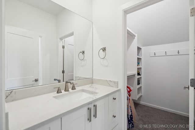 bathroom featuring vanity