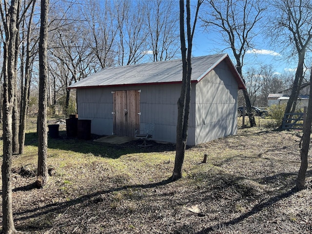 view of outdoor structure