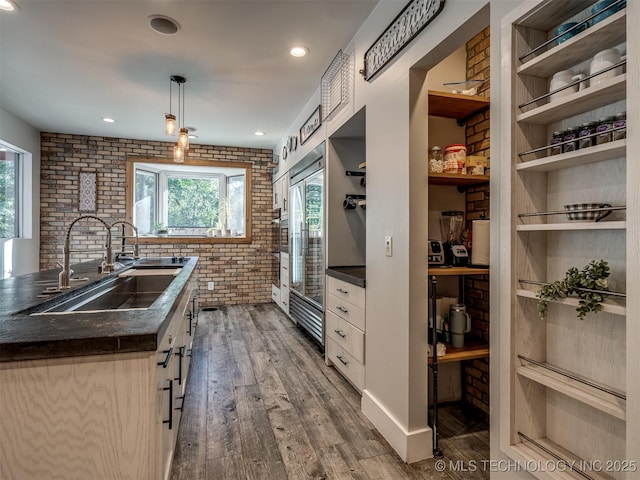storage area featuring a sink