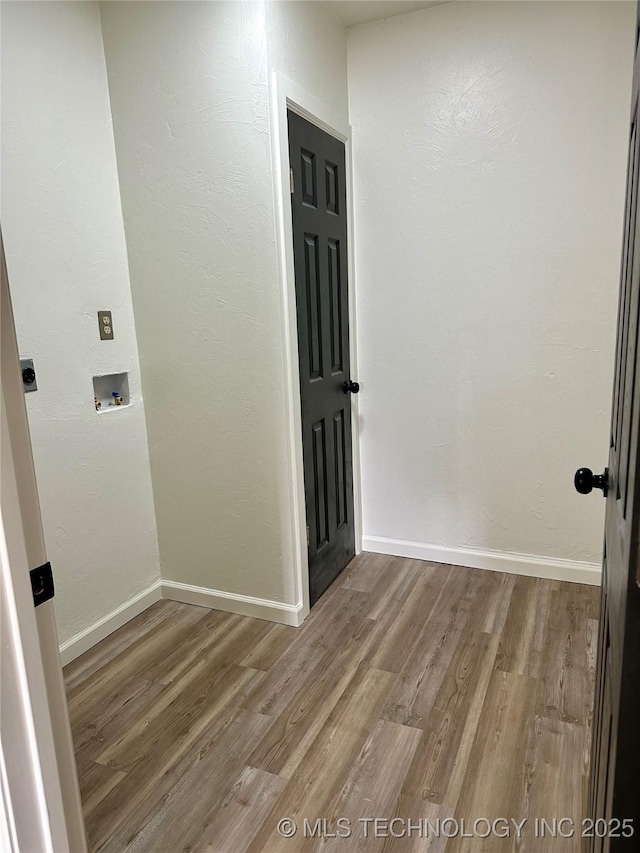 interior space featuring wood-type flooring