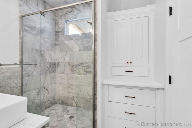 bathroom with walk in shower