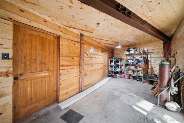 view of storage room