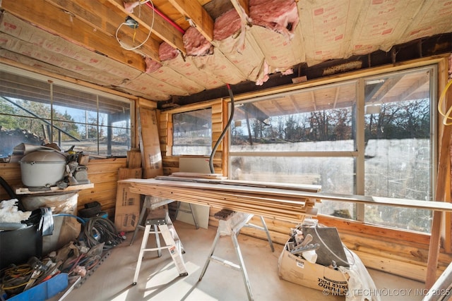 miscellaneous room featuring concrete flooring