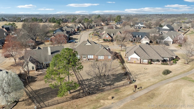 birds eye view of property featuring a residential view