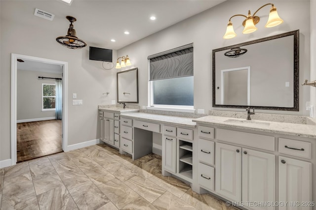 bathroom featuring vanity