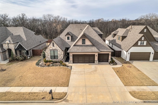 view of front of home featuring a garage