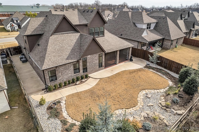 12050 S 68th E Ave E, Bixby, OK 74008 - aerial perspective of suburban area