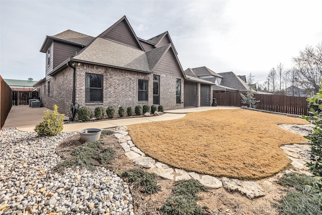 view of front of home with a patio area