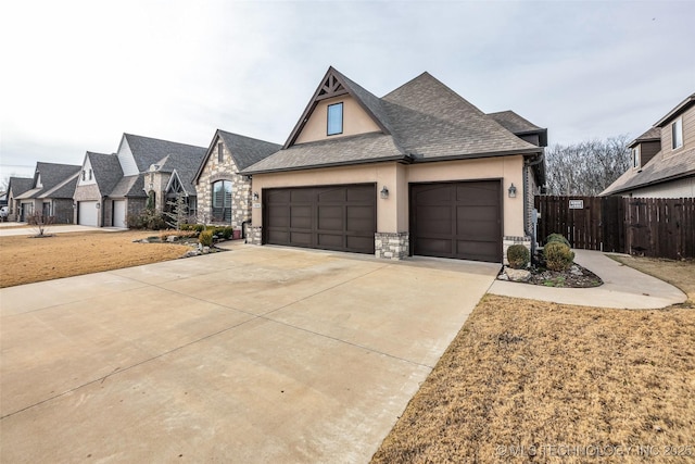 view of front of house featuring a garage