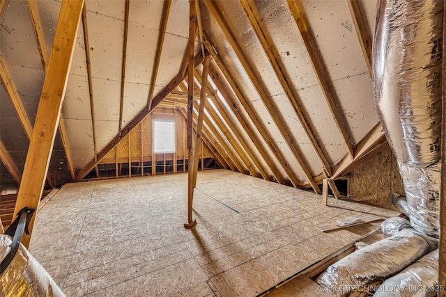 view of attic