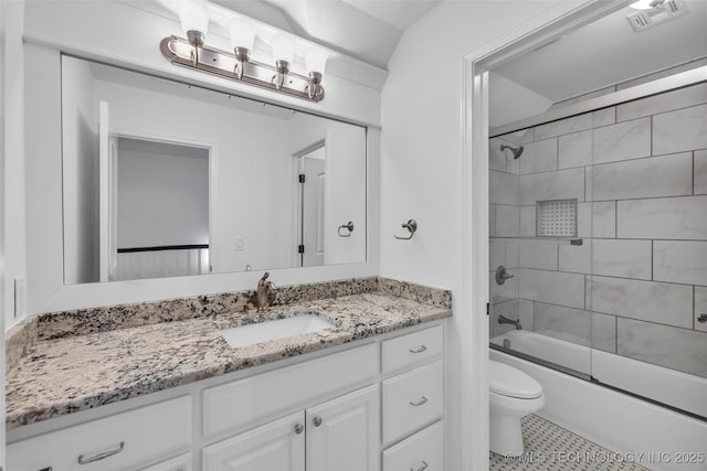 12050 S 68th E Ave E, Bixby, OK 74008 - full bath with vanity and bath / shower combo with glass door