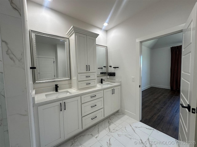 bathroom featuring vanity