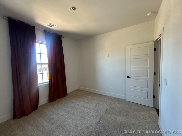 view of carpeted empty room