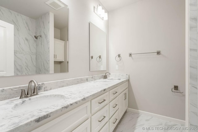 bathroom with vanity