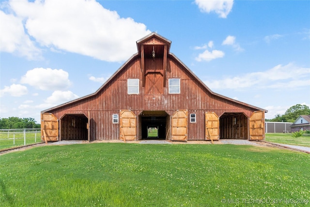 exterior space with an outdoor structure