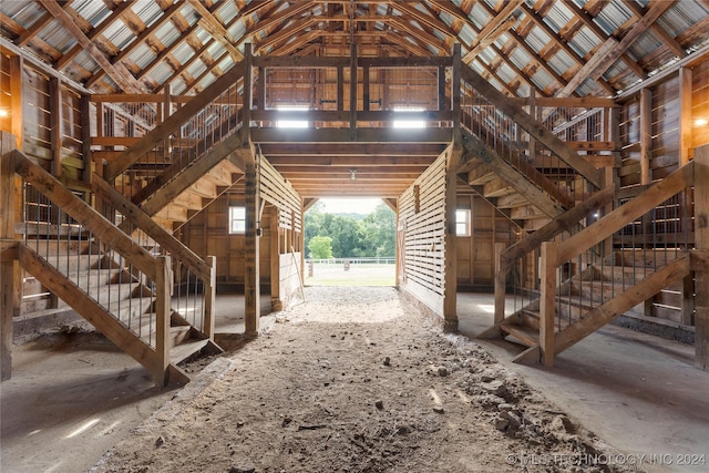 view of horse barn