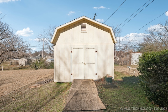 view of outdoor structure