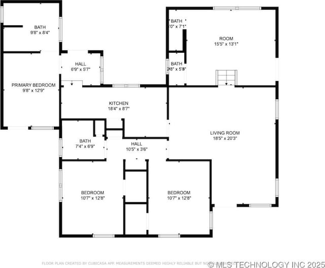 4519 E 5th Pl, Tulsa, OK 74112 - home floor plan