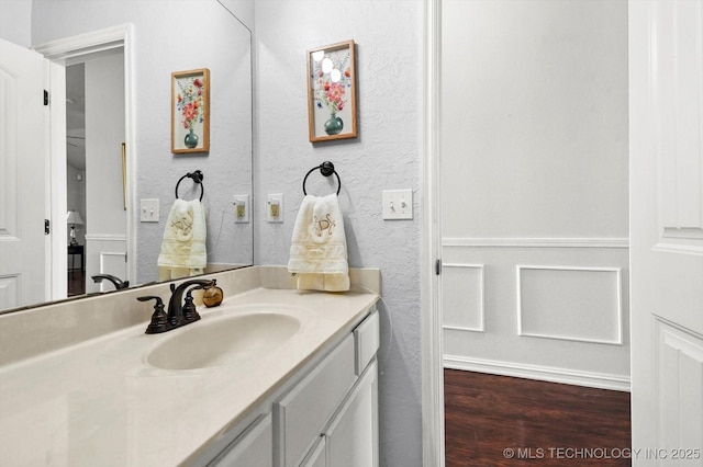 bathroom featuring vanity