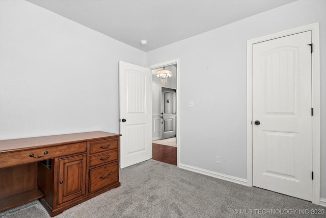 unfurnished office with light colored carpet