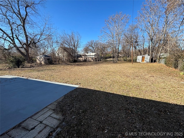 view of yard featuring a patio area