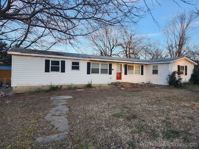 view of ranch-style home