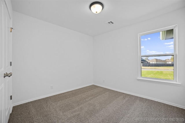 carpeted empty room with a wealth of natural light