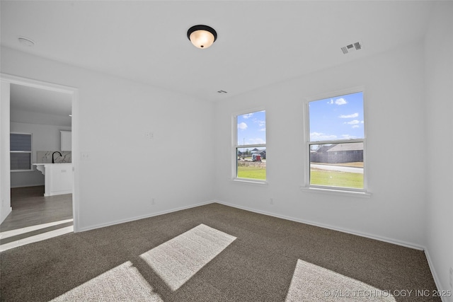 view of carpeted empty room