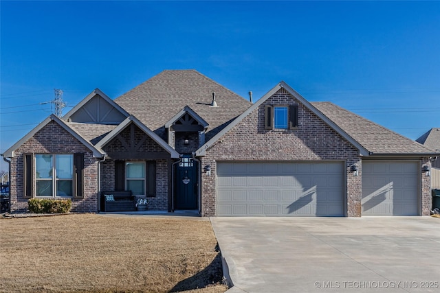 view of front of home with a front yard