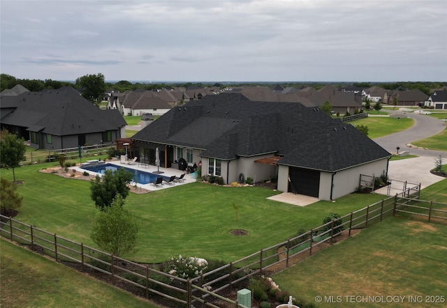 birds eye view of property