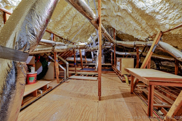 view of attic