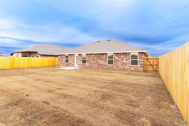 view of back of property