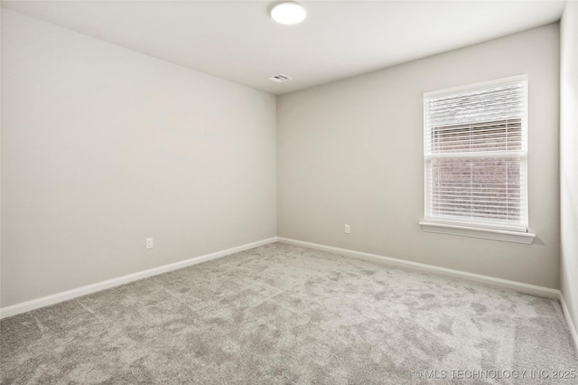 view of carpeted empty room