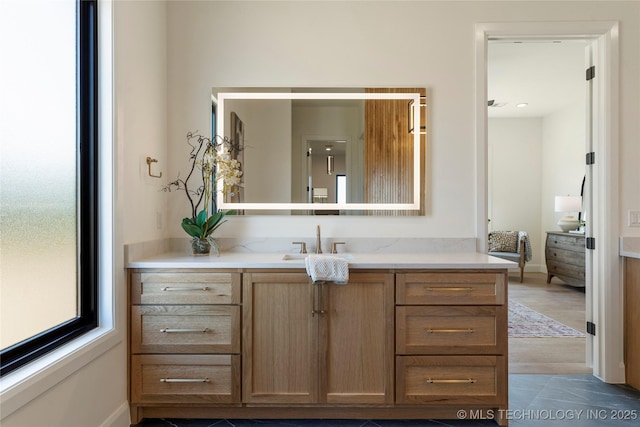 bathroom featuring vanity