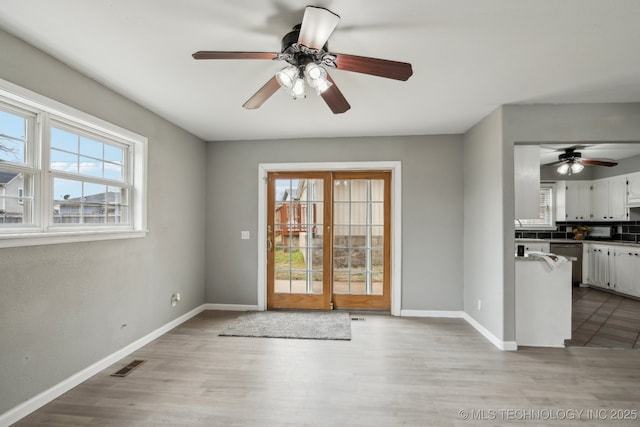 entryway featuring light hardwood / wood-style floors