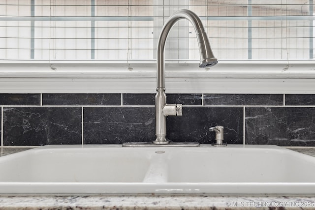 interior details featuring sink