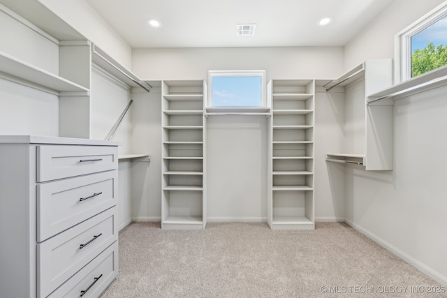 425 W Ft Worth St, Broken Arrow, OK 74012 - spacious closet featuring visible vents and light colored carpet
