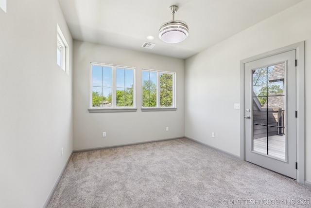 425 W Ft Worth St, Broken Arrow, OK 74012 - empty room featuring baseboards, visible vents, and carpet