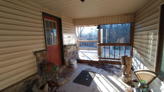 view of sunroom / solarium