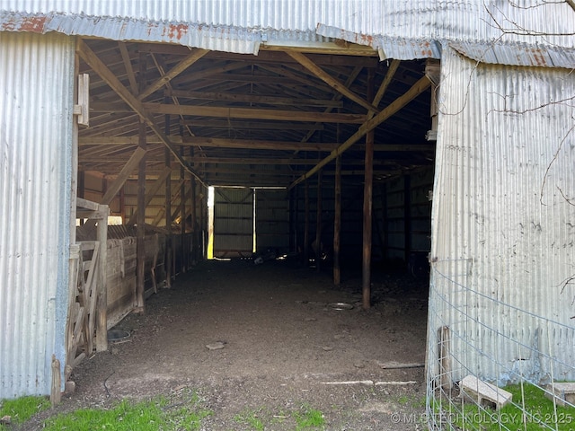 view of stable