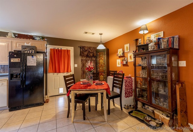 view of tiled dining area