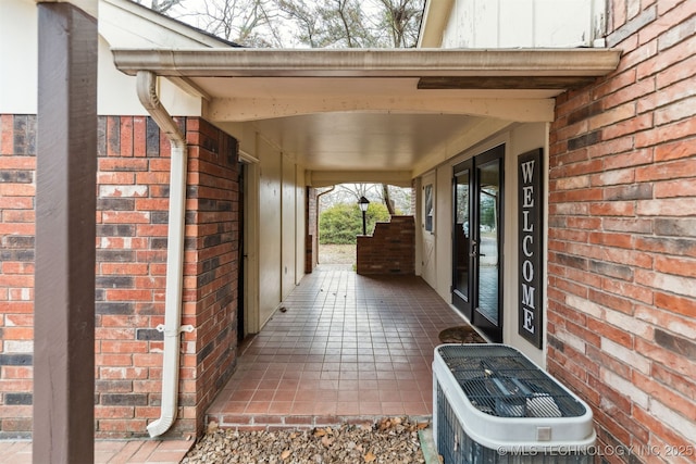 entrance to property with cooling unit